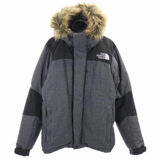 ザノースフェイス(THE NORTH FACE)のノースフェイス ND91702R アウトドア 長袖 フード ダウンジャケット L グレー系 THE NORTH FACE ロゴ メンズ(ダウンジャケット)