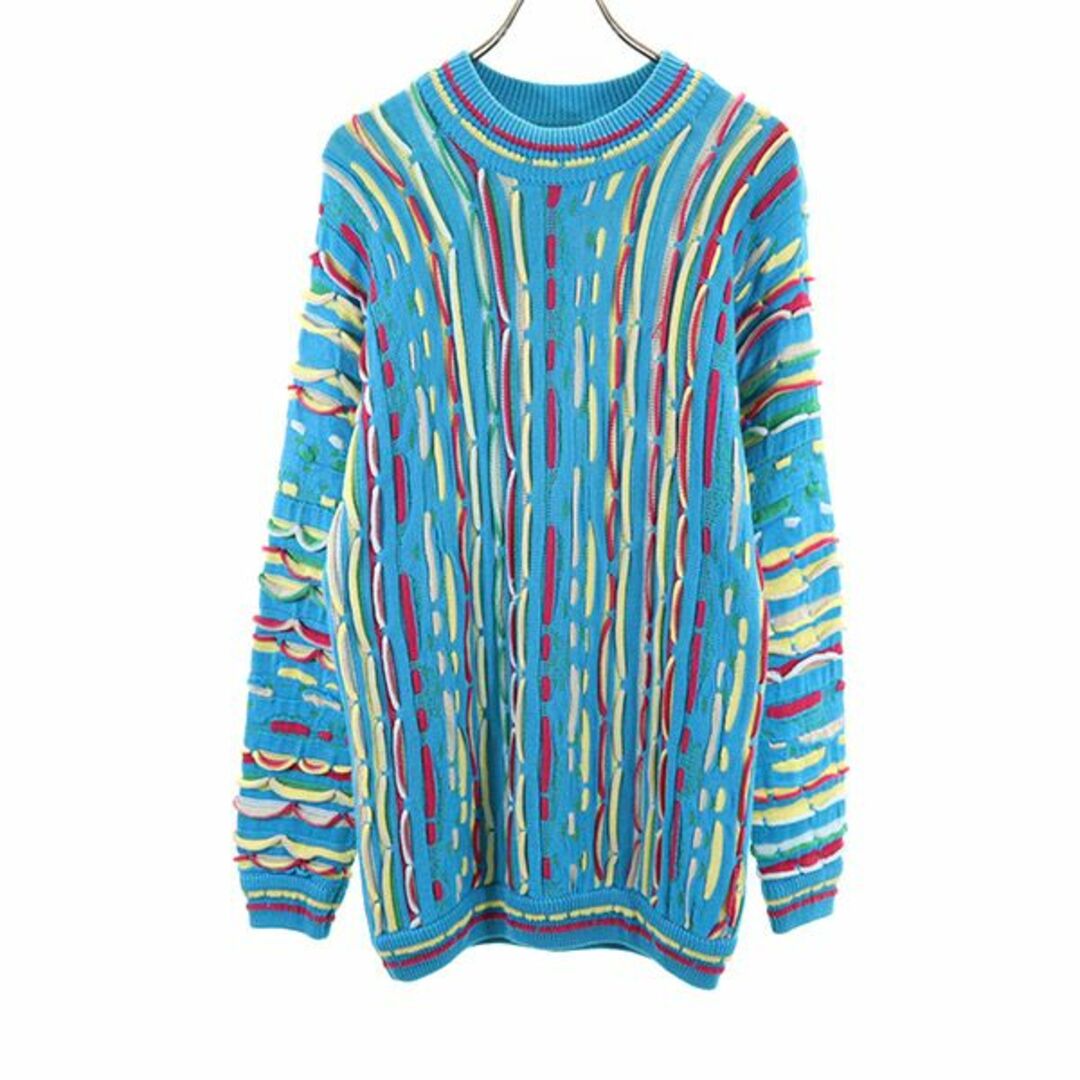 COOGI - クージー 90s オールド 3D 総柄 長袖 コットン セーター COOGI - クージー 90s オールド 3D 総柄 長袖 コットン セーター