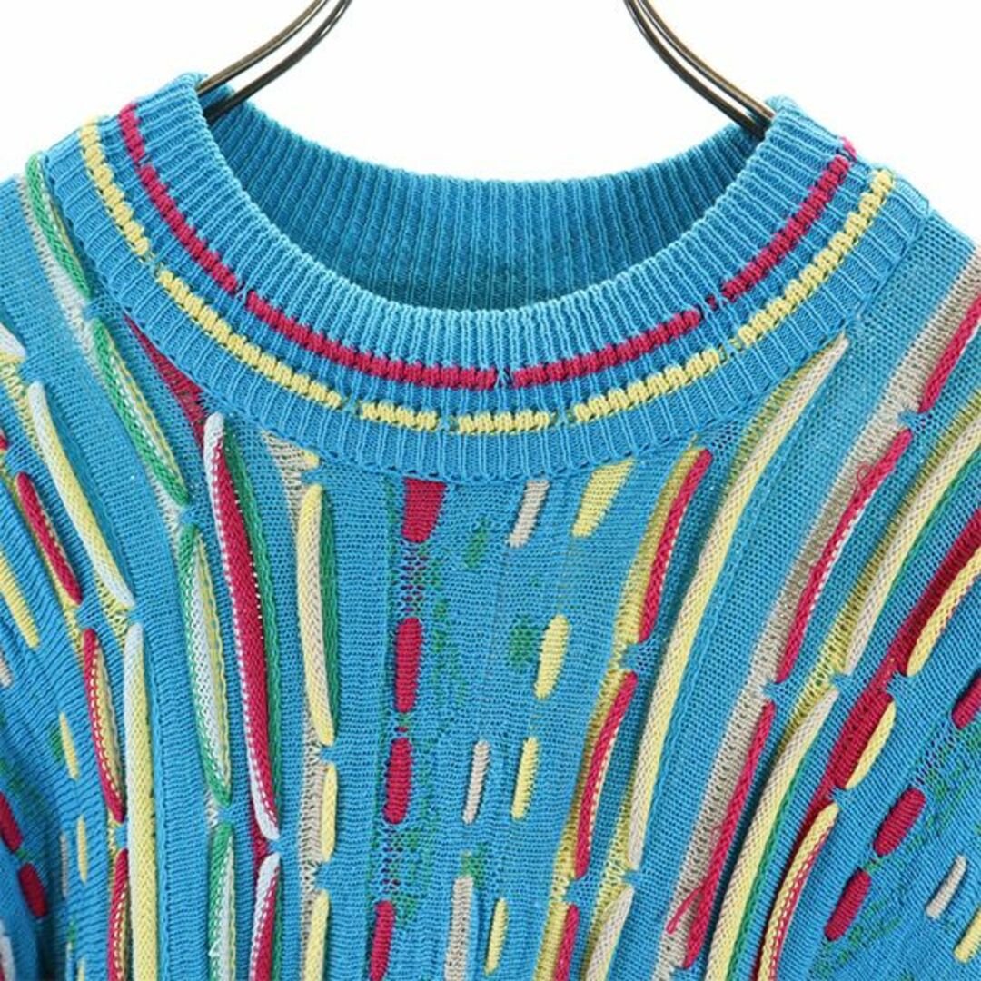 COOGI - クージー 90s オールド 3D 総柄 長袖 コットン セーター COOGI - クージー 90s オールド 3D 総柄 長袖 コットン セーター