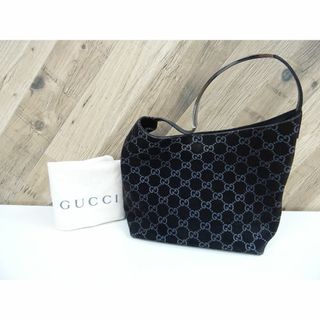 Gucci - M奈185 / GUCCI GG柄 ハンドバッグ スエード レザー