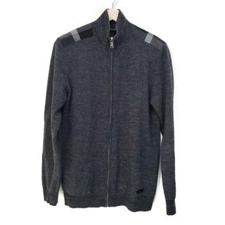 ブラックレーベルクレストブリッジ(BLACK LABEL CRESTBRIDGE)のBLACK LABEL CRESTBRIDGE(ブラックレーベルクレストブリッジ) ブルゾン サイズL メンズ美品  - ダークグレー×白 長袖/チェック柄/春/秋(ブルゾン)