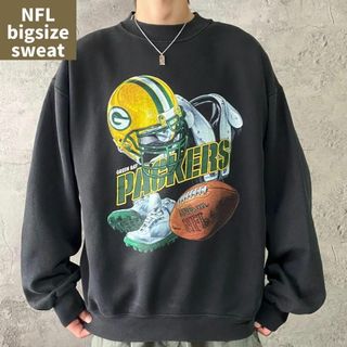 フルーツオブザルーム(FRUIT OF THE LOOM)のUS古着 NFL パッカーズ スウェット ストリート 90s ヴィンテージ(スウェット)