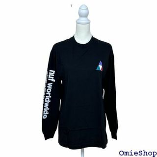 HUF ハフ トップス 長袖 胸元ロゴ Tシャツ 大き サ クス ブラック XL(その他)