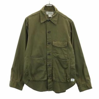 ササフラス(SASSAFRAS)のササフラス 日本製 シャツジャケット XS カーキグリーン SASAFRAS メンズ(その他)