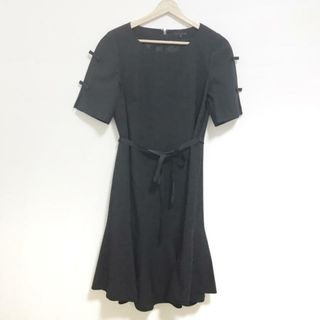 トゥービーシック(TO BE CHIC)のTO BE CHIC(トゥービーシック) ワンピース サイズ42 L レディース - 黒 クルーネック/半袖/ロング(その他)