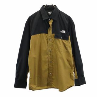 ザノースフェイス(THE NORTH FACE)のノースフェイス アウトドア NR11961 バイカラー 長袖 シャツ L 黒系 THE NORTH FACE メンズ(シャツ)