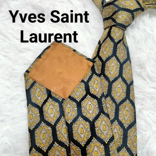 イヴサンローラン(Yves Saint Laurent)の【美品】Yves Saint Laurent　ネクタイ　絹100%(ネクタイ)