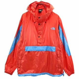 ザノースフェイス(THE NORTH FACE)のノースフェイス NP22034 長袖 ハーフジップ アノラックパーカー XL レッド系 THE NORTH FACE ロゴ プルオーバー アウトドア メンズ(その他)