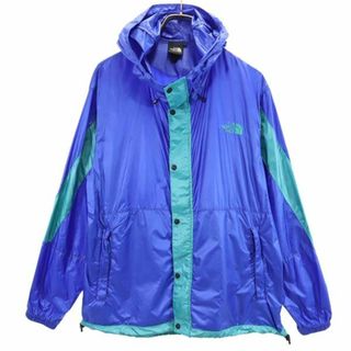 ザノースフェイス(THE NORTH FACE)のノースフェイス NP22033 長袖 ナイロンジャケット M ブルー系 THE NORTH FACE ロゴ アウトドア メンズ(ナイロンジャケット)