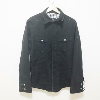 バーバリーブラックレーベル(BURBERRY BLACK LABEL)のBurberry Black Label(バーバリーブラックレーベル) ブルゾン サイズL メンズ - 黒 長袖/襟：ワイヤー/春/秋(ブルゾン)