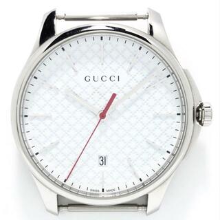 グッチ(Gucci)のGUCCI(グッチ) 腕時計 Gタイムレス 126.3 メンズ ベルトなし 白(その他)