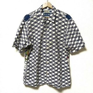 ボヘミアンズ(Bohemians)のBohemians(ボヘミアンズ) 半袖シャツ サイズ3 L メンズ - パープルグレー×白×マルチ ALOHA- WEAR(シャツ)