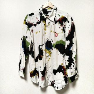 ボヘミアンズ(Bohemians)のBohemians(ボヘミアンズ) 長袖シャツ サイズ3 L メンズ美品  - 白×黒×マルチ(シャツ)