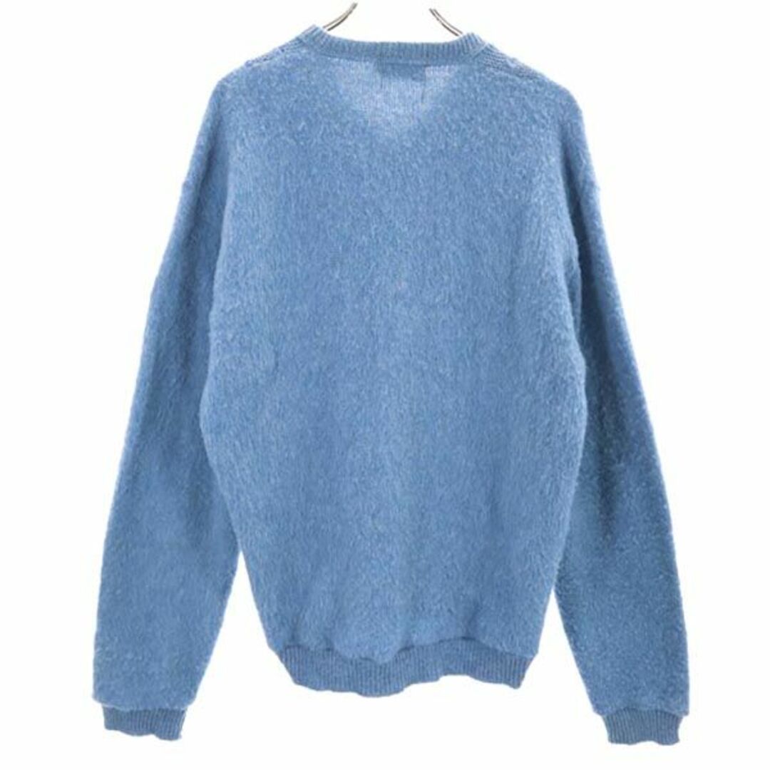 シアーズ 60s 70s モヘア 長袖 Vネック ニット L ブルー系 Sears シアーズ 60s 70s モヘア 長袖 Vネック ニット L ブルー系 Sears