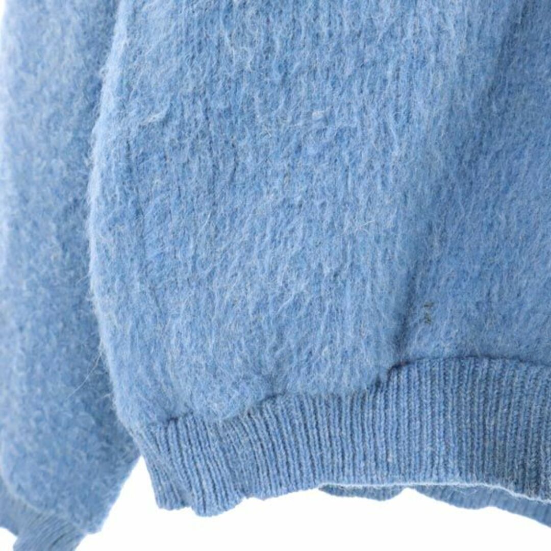 シアーズ 60s 70s モヘア 長袖 Vネック ニット L ブルー系 Sears シアーズ 60s 70s モヘア 長袖 Vネック ニット L ブルー系 Sears