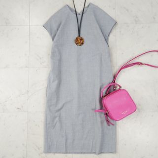 ドレステリア(DRESSTERIOR)の美品♪ ドレステリア DRESSTERIOR ロングワンピース フレンチスリーブ(ロングワンピース/マキシワンピース)