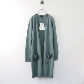 theory - 未使用 セオリー Theory ウール カシミヤミックス ニット ロング カーディガン L/グリーン トップス 羽織り CHARMANT【2400013893404】