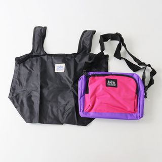 Lee - 新品 未使用 リー Lee SHOULDER BAG SET BOOK ショルダーバッグセット ブック/ピンクXブラック【2400013902182】