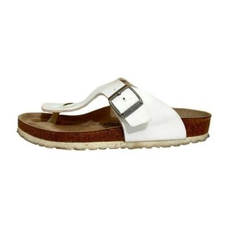 ビルケンシュトック(BIRKENSTOCK)のBIRKEN STOCK(ビルケンシュトック) サンダル 37 レディース - 白 レザー(サンダル)