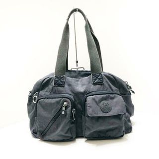 キプリング(kipling)のKipling(キプリング) ハンドバッグ - ネイビー ナイロン(ハンドバッグ)