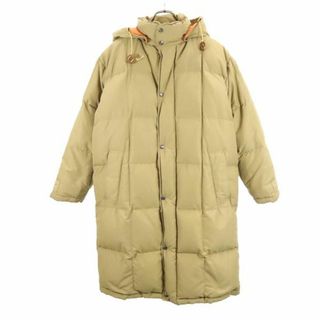 ザノースフェイス(THE NORTH FACE)のザノースフェイス 茶タグ アウトドア 中綿 ダウンコート S ベージュ THE NORTH FACE フード メンズ(ダウンジャケット)