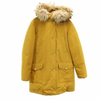 ウールリッチ(WOOLRICH)のウールリッチ アークティックパーカー ダウンジャケット M イエロー WOOLRICH ファー フード レディース(ダウンジャケット)