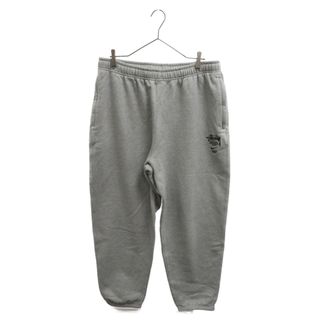 ナイキ(NIKE)のNIKE ナイキ 21SS ×STUSSY INTERNATIONAL FLEECE SWEAT PANT ×ステューシー ダブルネームロゴ刺繍 スウェットパンツ グレー DC4227-050(その他)