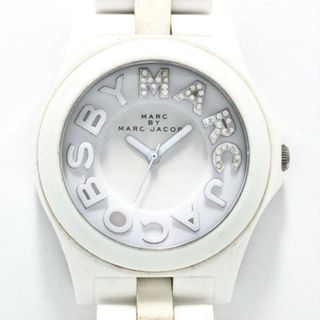 マークバイマークジェイコブス(MARC BY MARC JACOBS)のMARC BY MARC JACOBS(マークジェイコブス) 腕時計 - MBM4523C レディース 白(腕時計)