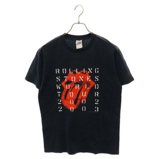 VINTAGE ヴィンテージ 00s NIRVANA The Rolling Stones Tee WORLD TOUR ザローリングストーンズ ワールドツアー半袖Tシャツ カットソー ブラック ヴィンテージ(Tシャツ/カットソー(半袖/袖なし))