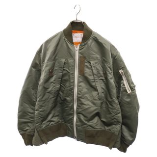 サカイ(sacai)のSacai サカイ 23SS NYLON TWILL BLOUSON JACKET ナイロンツイル ブルゾン ボンバージャケット カーキ/オレンジ 23-03092M(フライトジャケット)