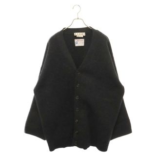 マルニ(Marni)のMARNI マルニ 20AW Wool Felt Rib Oversized Cardigan ウールフェルトリブ オーバーサイズ カーディガン ブラック CDMG0046Q0 S17519(カーディガン)