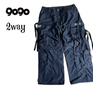 9090 WIDE TECHNO CARGO PANTS 2way テクノパンツ(ワークパンツ/カーゴパンツ)