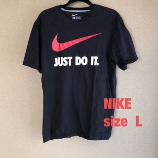 NIKE - Tシャツ　NIKE  メンズ　L  プリント　黒　春　夏