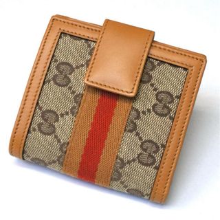 Gucci - 【美品】GUCCI グッチ シェリーライン 2つ折り コンパクト 財布