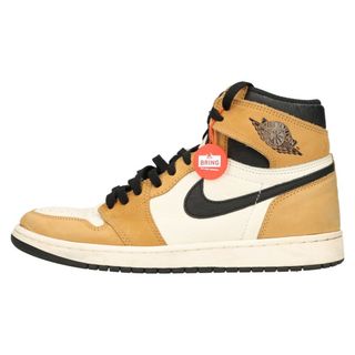 ナイキ(NIKE)のNIKE ナイキ AIR JORDAN 1 RETRO ROOKIE OF THE YEAR 555088-700 エアジョーダン1 ルーキーオブザイヤー ハイカットスニーカー ホワイト/ブラウン US10/28cm(スニーカー)