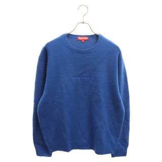 シュプリーム(Supreme)のSUPREME シュプリーム 21AW Pilled Sweater ブラッシュ ロゴ 刺繍 クルーネック ニット セーター ブルー(ニット/セーター)