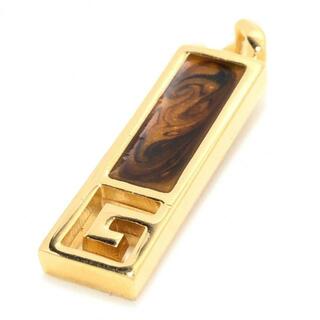ジバンシィ(GIVENCHY)のGIVENCHY(ジバンシー) ペンダントトップ - 金属素材 ゴールド×ブラウン(その他)