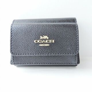 コーチ(COACH)のCOACH(コーチ) 3つ折り財布 - 85027 黒 レザー(財布)