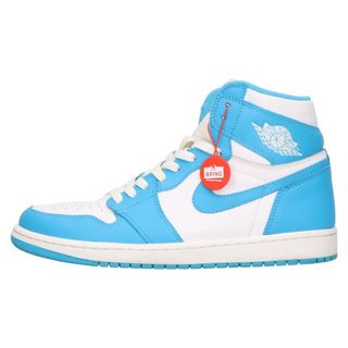 ナイキ(NIKE)のNIKE ナイキ Air Jordan 1 Retro High UNC 555088-117 エアジョーダン1 レトロ ハイカットスニーカー US10/28cm ホワイト/ライトブルー(スニーカー)