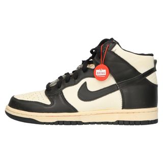 ナイキ(NIKE)のNIKE ナイキ 【観賞用 2008年製】DUNK HIGH VNTG 318850-101 ダンク ハイ ヴィンテージ ハイカットスニーカー US8.5/26.5cm ブラック/ホワイト(スニーカー)