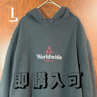 【即購入可】HUF ハフ パーカー ブラック ストリート L スウェット(パーカー)