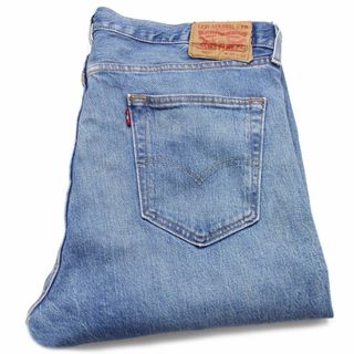 リーバイス(Levi's)のメキシコ製 Levi'sリーバイス 501 USED加工 ストレッチ デニムパンツ w35 L32★SDP2834 ジーンズ ストレート ヒゲ 66 前期 シングル(デニム/ジーンズ)