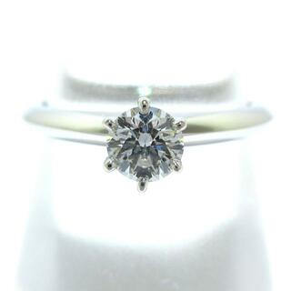 ティファニー(Tiffany & Co.)のTIFFANY&Co.(ティファニー) リング新品同様  ソリテール Pt950×ダイヤモンド 1Pダイヤ/0.27ct/G/VS1/3EX(リング(指輪))