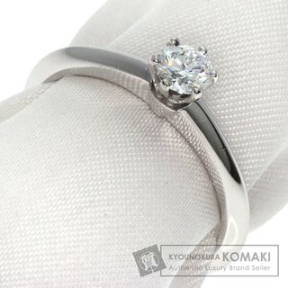 ティファニー(Tiffany & Co.)のTIFFANY&Co. ソリティア ナイフエッジ ダイヤモンド リング・指輪 PT950 レディース(リング(指輪))