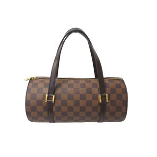 ルイヴィトン(LOUIS VUITTON)のLOUIS VUITTON ルイヴィトン パピヨンPM 26 ハンドバック ダミエ N51304 筒型 ドラム型 エベヌ ブラウン 美品 中古 64510(ハンドバッグ)