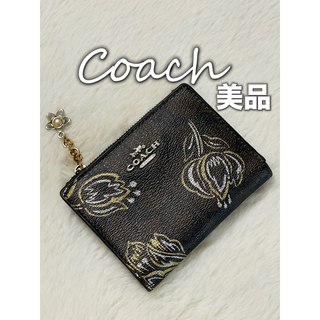 COACH - コーチ　COACH 財布　二つ折り財布　花柄　美品