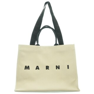 マルニ(Marni)のMARNI マルニ トートバッグ - 白x黒 【古着】【中古】(トートバッグ)