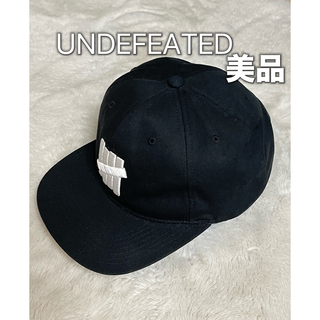 UNTITLED - アンディフィーテッド  UNDEFEATED  キャップ 帽子　ブラック　美品