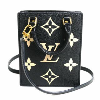 ルイヴィトン(LOUIS VUITTON)のLOUIS VUITTON ルイ・ヴィトン プティット サックプラ 2Wayショルダーバッグ モノグラム アンプラント ブラック ベージュ M57937 IC レディース【中古】(ショルダーバッグ)