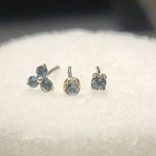 Anatometal ロンドンブルートパーズ 18金YG 3点(ピアス)